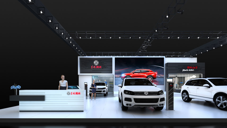 展臺搭建：TURSS版-2021年東風(fēng)風(fēng)光B級車展